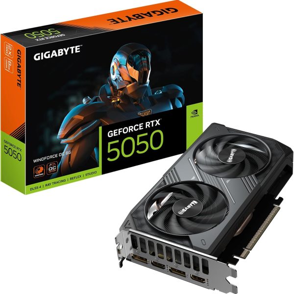GIGABYTE GeForce RTX 5050 WINDFORCE OC 8G Carte Graphique – 8GB GDDR6