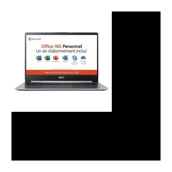 ACER Swift 1 SF114-32-P6M2 – 14&Prime; FHD – Pentium N5000 – RAM 4Go – Stockage 64Go -Windows 10 S+Office 365 Perso 1