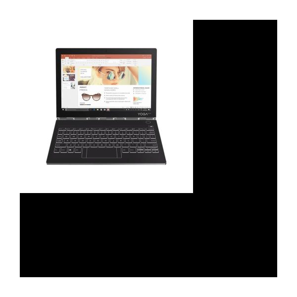 Lenovo Yoga Book C930 ZA3S Tablette conception inclinable Core i5 7Y54 – 1.2 GHz Win 10 Familiale 64 bits 4 Go RAM 256 Go SS40